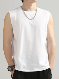 健身砍袖坎肩背心男潮牌ins個性潮流夏季外穿破洞運動色 歷史價格詳細信息