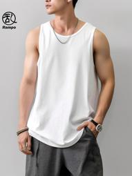 美式背心 重磅粗螺紋緊身緊身顯大運動健身無袖T恤 男 速乾背心-潮流精選 歷史價格詳細信息