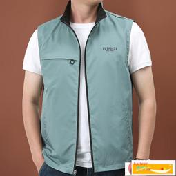 馬甲男 背心外男 雙面穿馬甲男春秋季新款青年戶外寬松背心休閑無袖外薄款坎肩潮 歷史價格詳細信息