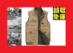 【雙面穿】多口袋馬甲 男秋冬季 加絨大碼 坎肩背心 戶外工裝馬夾外套 歷史價格詳細信息
