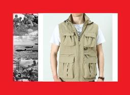 男士戶外春秋休閒馬甲 多口袋工作馬甲 男v領休閒登山攝影馬甲 多口袋背心 工裝外套 無袖背心 戰術背心 歷史價格詳細信息