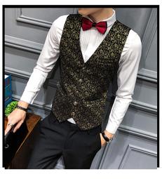 【150】男士韓版時尚修身條紋大碼馬甲 歷史價格詳細信息