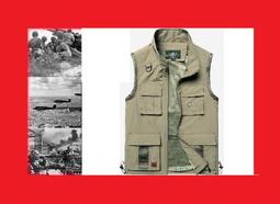 戶外攝影馬甲 多口袋休閒背心 寬鬆大尺碼釣馬甲 工作背心 工裝背心 歷史價格詳細信息