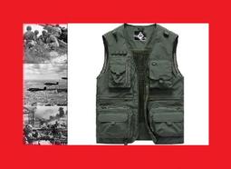 (野戰雄鷹) *ALCF408105* 雙面穿馬甲男春秋款棉質休閒攝影釣魚坎肩背心夾克外套 歷史價格詳細信息