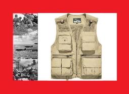 (野戰雄鷹) *ALCF408105* 雙面穿馬甲男春秋款棉質休閒攝影釣魚坎肩背心夾克外套 歷史價格詳細信息