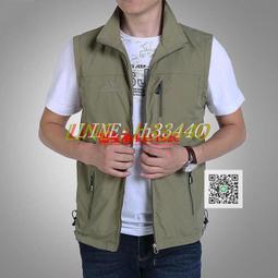 釣魚外套 戶外攝影 大碼休閑工裝 速幹坎肩背心 馬甲男 春秋薄款 多口袋 透氣 歷史價格詳細信息