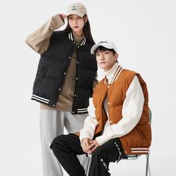 男士棉馬甲韓版立領無袖加绒加厚羔羊絨鋪棉無袖棉衣外套保暖無袖背心棉服外套棉襖正韓男上衣现货 歷史價格詳細信息