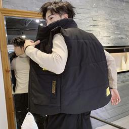 【背心外套】秋冬季馬甲男外套韓版潮流坎肩無袖加厚羽絨棉馬夾保暖男士背心潮 價格比較,價格查詢,歷史價格詳細信息