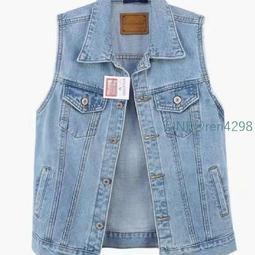 女童春秋牛仔馬甲外套中大兒童學生2024可拆卸連帽時尚牛仔服上衣 歷史價格詳細信息