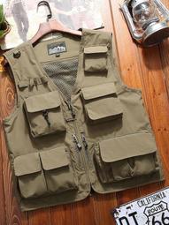 馬甲 背心外套 工裝馬甲 男士戶外多口袋攝影師馬甲 戶外垂釣背心 工作服 戶外團隊馬甲 薄款透氣馬甲 運動坎肩 歷史價格詳細信息
