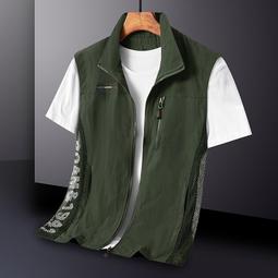 M-6XL  大尺碼多口袋背心馬甲 工作背心男 休閒時尚馬甲外套 工作背心 薄外套 速乾機能工裝馬甲 釣魚攝影背心-潮流精選 歷史價格詳細信息
