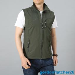 春秋新款馬甲男土戶外休閒中青年攝影釣魚無袖背心馬夾運動外套男男生衣著馬甲春夏薄款馬甲攝影導演記者背心多袋無袖  滿599免運 歷史價格詳細信息