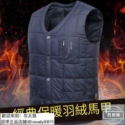 羽絨背心 鋪棉背心 馬甲背心 無袖外套 反季秋冬羽絨馬甲 男士加厚中老年爸爸裝背心 坎肩保暖 內膽大碼馬夾 歷史價格詳細信息