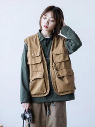復古背心多口袋戶外 機能 拼接 工裝馬甲 疊穿 日常搭配 美式 歷史價格詳細信息