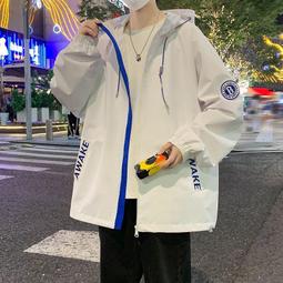 韓版夾克外套衣大碼帥氣男士潮流外套男春秋新款春季牛仔-時尚男裝 歷史價格詳細信息