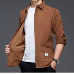 新款燈芯絨襯衫 男士長袖外套 秋冬薄港風休閒工裝 襯衣寬鬆帥氣 歷史價格詳細信息