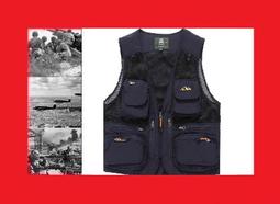 (野戰雄鷹) *ALCC430970* 戶外春夏季多口袋休閒網眼攝影馬甲 釣魚背心 歷史價格詳細信息