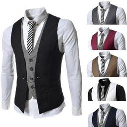 歐碼西服套裝男商務休閒正裝新郎結婚禮服修身男士西裝三件套 歷史價格詳細信息