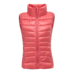 反季秋冬款超輕薄羽絨服女士短款立領馬甲背心坎肩羽絨外套潮 歷史價格詳細信息