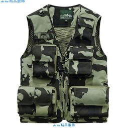 網眼夏季馬甲 男戶外中老年多袋背心 休閒透氣釣魚攝影馬夾 無袖 薄-毛毛男裝 歷史價格詳細信息