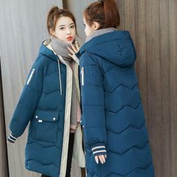 韓版反季棉衣女中長款2021新款冬韓版寬鬆羽絨棉服加厚麵包服學生外套 歷史價格詳細信息