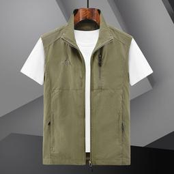 春夏經典爆款戶外馬甲 休閑乾馬甲 潮男時尚簡約立領 攝影馬夾衫潮 歷史價格詳細信息