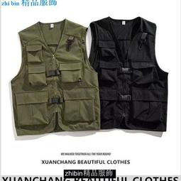 工裝背心外套 機能風戰術背心 多口袋背心夾克 軍裝背心 無袖背心馬甲男 日系 攝影師背心ATJB19【FIZZE】 歷史價格詳細信息
