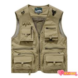 釣魚 馬甲 多口袋工裝馬甲背心男 休閒馬甲 馬甲外套 男生坎肩 夏季戶外馬甲 攝影馬甲 外套背心男 QxDk-勁霸服飾 歷史價格詳細信息