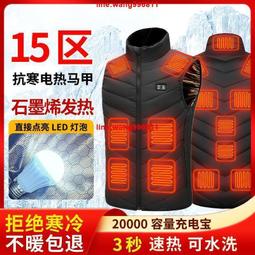 公司貨發熱yi 電熱馬甲 電熱fu 加熱電熱馬甲男背心智能溫控發熱羽絨抗寒保暖馬夾充電自熱yifu女 歷史價格詳細信息