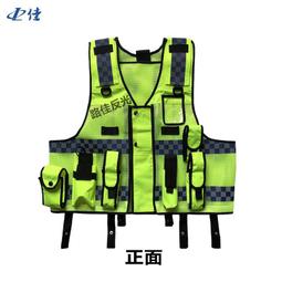 反光背心 多功能反光馬甲 騎行服 反光衣多口袋馬甲 多兜警示背心~鑫星精選 歷史價格詳細信息