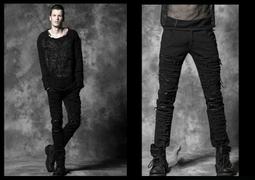 ＊mini PUNK LOLO＊龐克個性街頭-戰慄生存遊戲頹廢洗舊拉鏈口袋襯衫 (Y-591)PUNK GOTHIC 歷史價格詳細信息