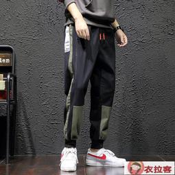 褲子男 保暖褲 富貴鳥潮牌休閑褲男2022秋季寬松束腳工裝褲哈倫褲彈力運動長褲子 歷史價格詳細信息
