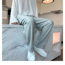 冰絲褲子男夏季薄款潮流直筒西褲寬松百搭九分運動褲男士休閑長褲 歷史價格詳細信息