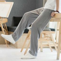 亞麻褲子男 夏季大碼休閒褲 素色簡約棉麻褲男 韓版九分哈倫褲 亞麻小腳運動褲 鬆緊腰透氣縮口褲 素面簡約長褲 男生衣著 歷史價格詳細信息