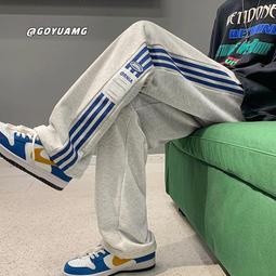 春秋季純棉美式直筒工裝褲男女寬鬆高街潮牌cleanfit微喇休閒褲子 歷史價格詳細信息