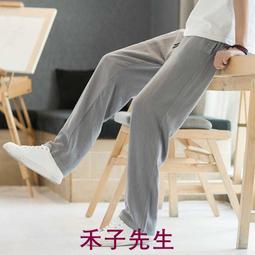 亞麻褲子男 夏季大碼休閒褲 素色簡約棉麻褲男 韓版九分哈倫褲 亞麻小腳運動褲 鬆緊腰透氣縮口褲 素面簡約長褲 男生衣著 歷史價格詳細信息