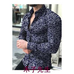 【襯衫】襯衫男長袖韓版潮流帥氣男裝衣服潮牌男士春秋上衣休閑條紋白襯衣 歷史價格詳細信息