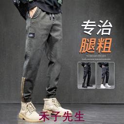 春夏季男士休閒長褲子潮流運動厚款寬鬆大碼直筒褲多口袋工裝褲男 歷史價格詳細信息