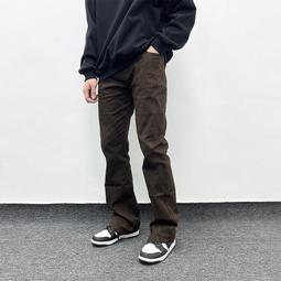 【好康】美式高街vibe閃電爆裂紋藍色牛仔褲男潮直筒微喇cleanfit顯瘦褲子 歷史價格詳細信息