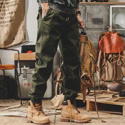 美式軍綠色工裝男款夏季搭配馬丁靴的子高個子加長休閑束腳 歷史價格詳細信息