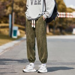 [免運]2025冬季中國風加絨加厚休閑褲大碼胖子男士闊腿哈倫褲運動長褲潮#金隆男裝 歷史價格詳細信息