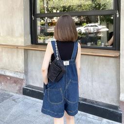 韓版寬鬆減齡背帶褲直筒闊腿褲褲子港風復古連體牛仔褲女2024新款 歷史價格詳細信息