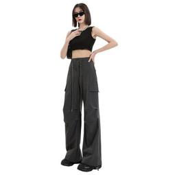 2024新款衛褲闊腿直筒抽繩束腳三防工裝褲子運動休閒登山專供 歷史價格詳細信息