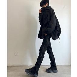 戶外防水美式衝鋒褲子男加絨春秋款登山褲寬鬆高街直筒休閒工作服褲 歷史價格詳細信息