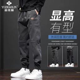 秋冬新款工裝褲男款潮牌寬鬆哈倫休閒褲卡其色大口袋褲子時尚百搭 歷史價格詳細信息