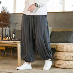 [免運]中國風男裝秋季休閑直筒褲寬松大碼闊腿哈倫褲男褲子潮牌運動長褲#金隆男裝 歷史價格詳細信息