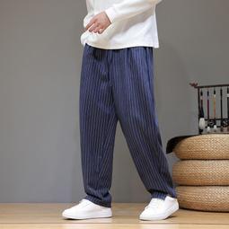 [免運]秋冬中國風男裝休閑寬松長褲子男小腳冰絲蘿卜闊腿哈倫褲胖子潮流#金隆男裝 歷史價格詳細信息