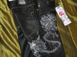 【帥哥王】全新BLUE WAY 鬼洗正品 神龍 地藏小王騰雲駕霧華麗雙層大刺繡深藍直筒30腰原4280只要2980元 歷史價格詳細信息