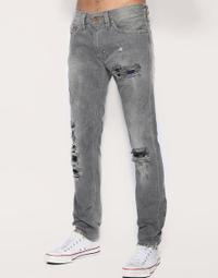 SG【全新真品】DIESEL KROOLEY 8U9 抓皺處理/大片刷破/放射刷紋中腰小直筒褲 *現貨 歷史價格詳細信息