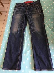 【LEVI'S】藍色牛仔長褲 32X34號/平量約32腰 歷史價格詳細信息
